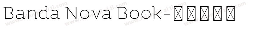 Banda Nova Book字体转换